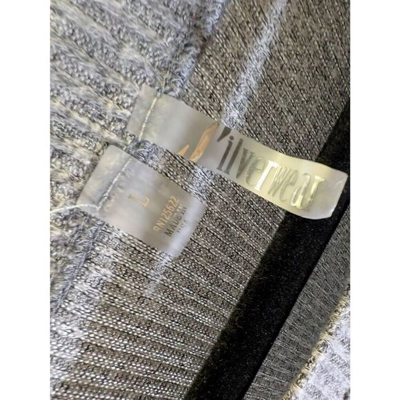 SILVERWARE HALF SLEEVE HIGH LOW GRAY LIGHTWEIGHT TOP SIZE LARGE - Picture 3 of 4